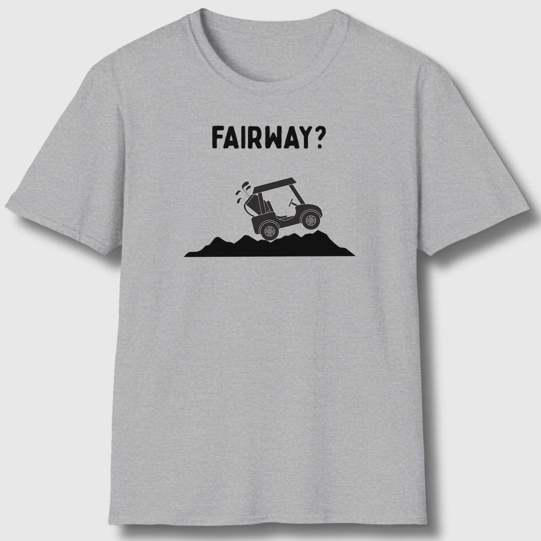 Fairway? - Adult Golf T-Shirt in Athletic Heather