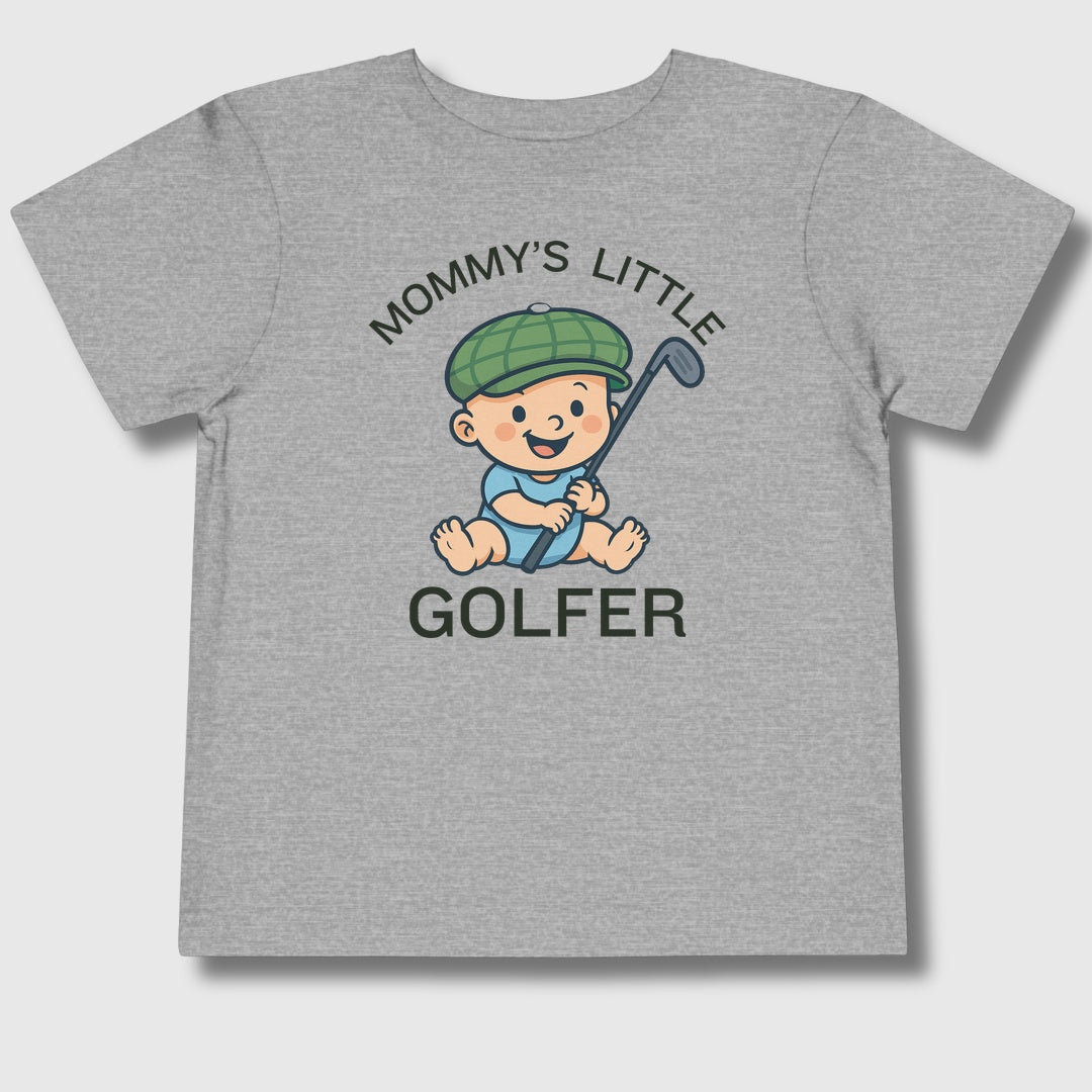 Mommy's Little Golfer - Toddler Golf T-Shirt in Athletic Heather