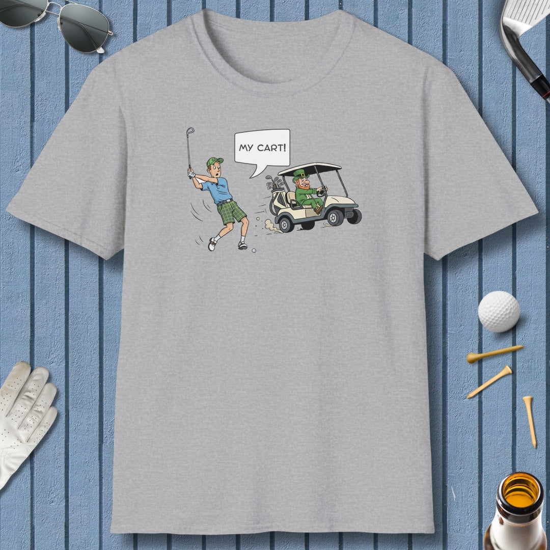 My Cart! - Adult Golf T-Shirt in Sport Grey
