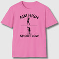 Aim High - Shoot Low (Female) - Adult Golf T-Shirt in Azalia