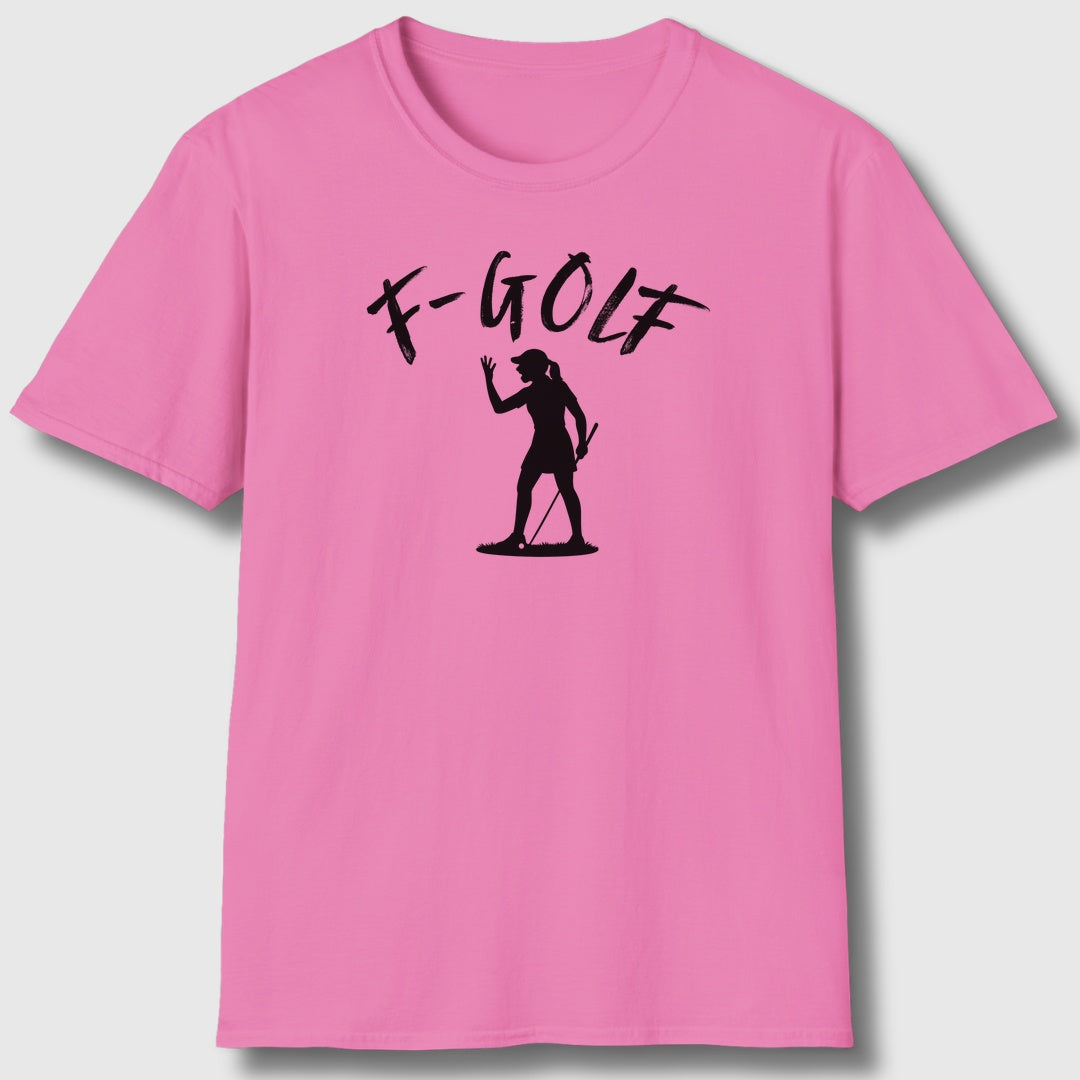 F-Golf (Female) - Adult Golf T-Shirt in Azalia