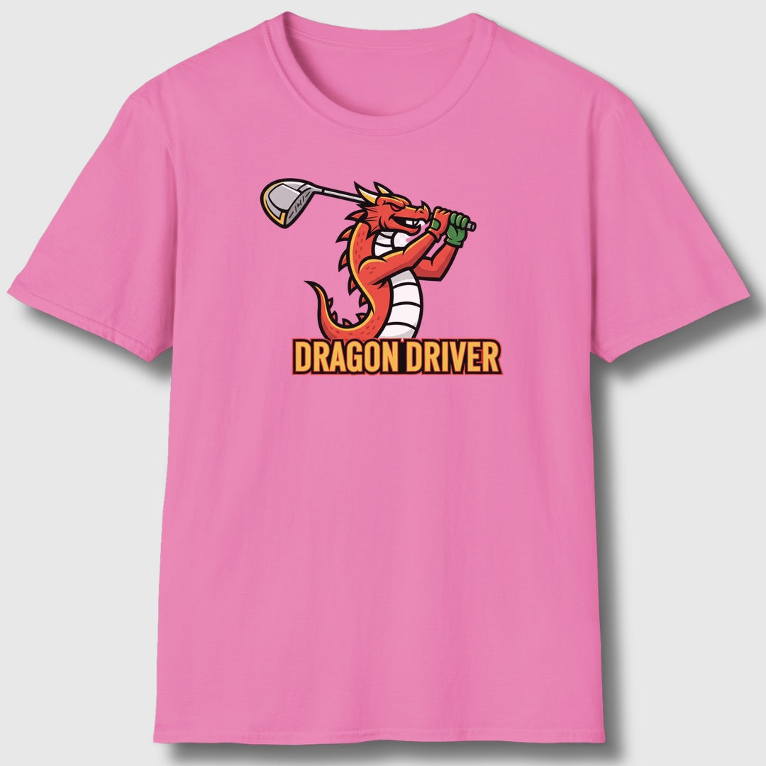 Dragon Driver - Adult Golf T-Shirt in Azalia