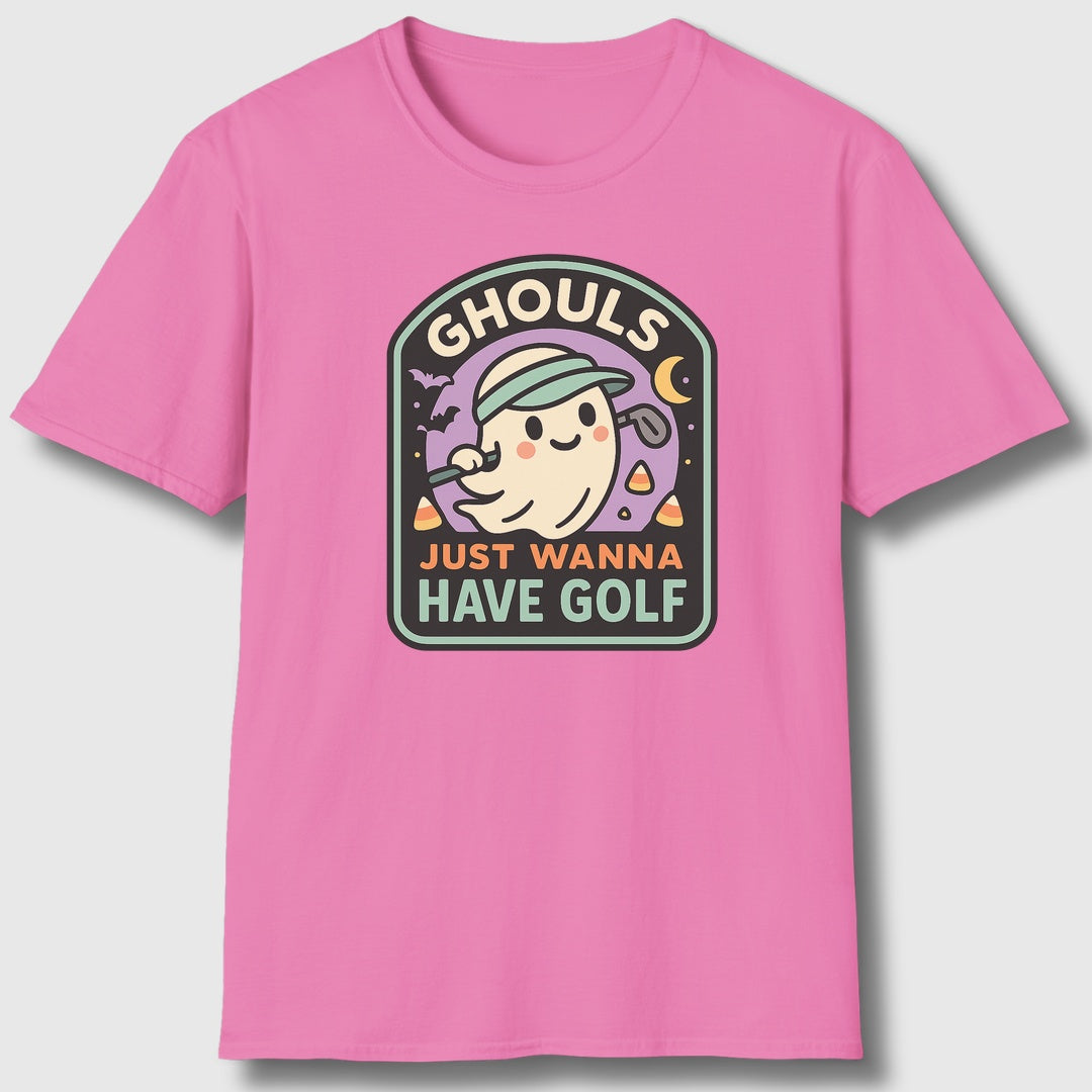 Ghouls Just Wanna Have Golf - Adult Golf T-Shirt in Azalia