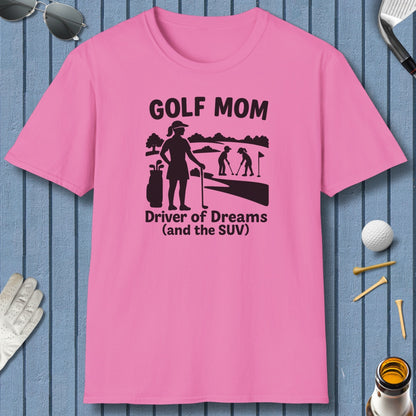 Golf Mom - Adult Golf T-Shirt in Azalea