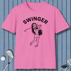 Retro “Swinger” Women’s Golf T-Shirt – Funny Vintage Golf Design