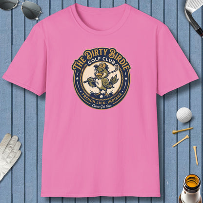 The Dirty Birdie Golf Club - French Lick, Indiana - Adult Golf T-Shirt in Azalia