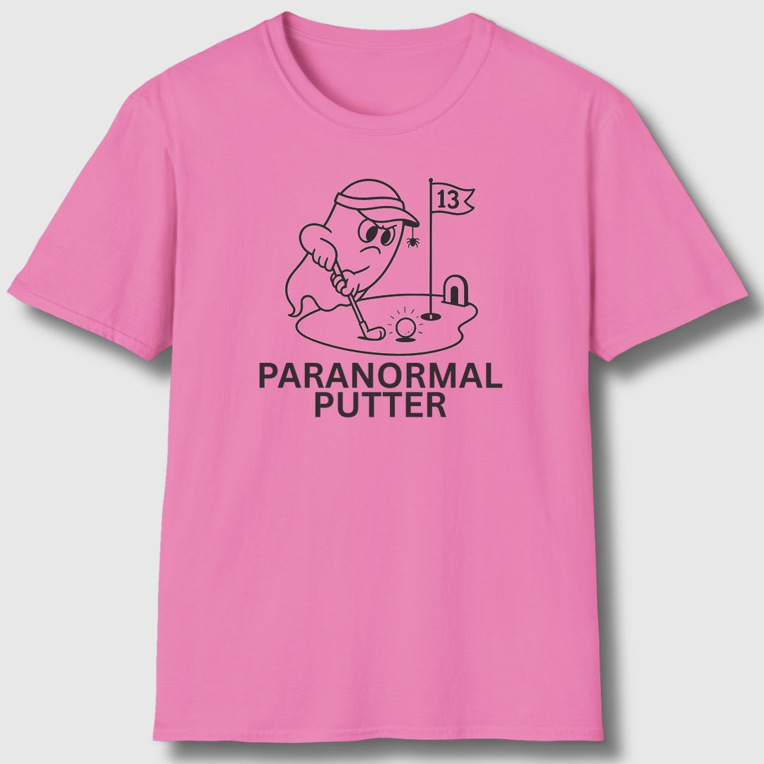 Paranormal Putter - Adult Golf T-Shirt in Azalia