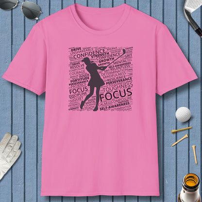Unleash Your Mental Game (Female) - Adult Golf T-Shirt in Azalea