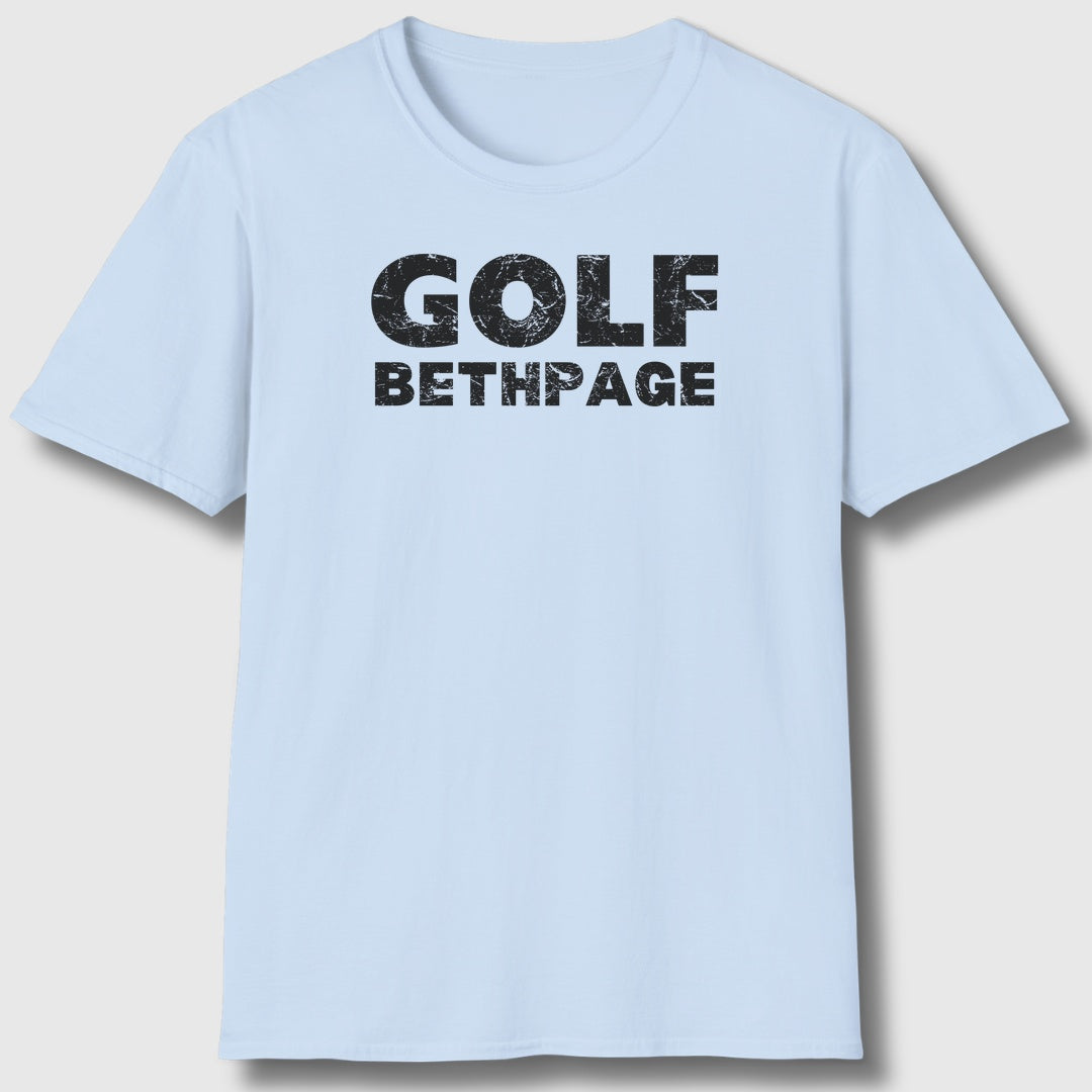 Golf Bethpage - Adult Golf T-Shirt in Baby Blue