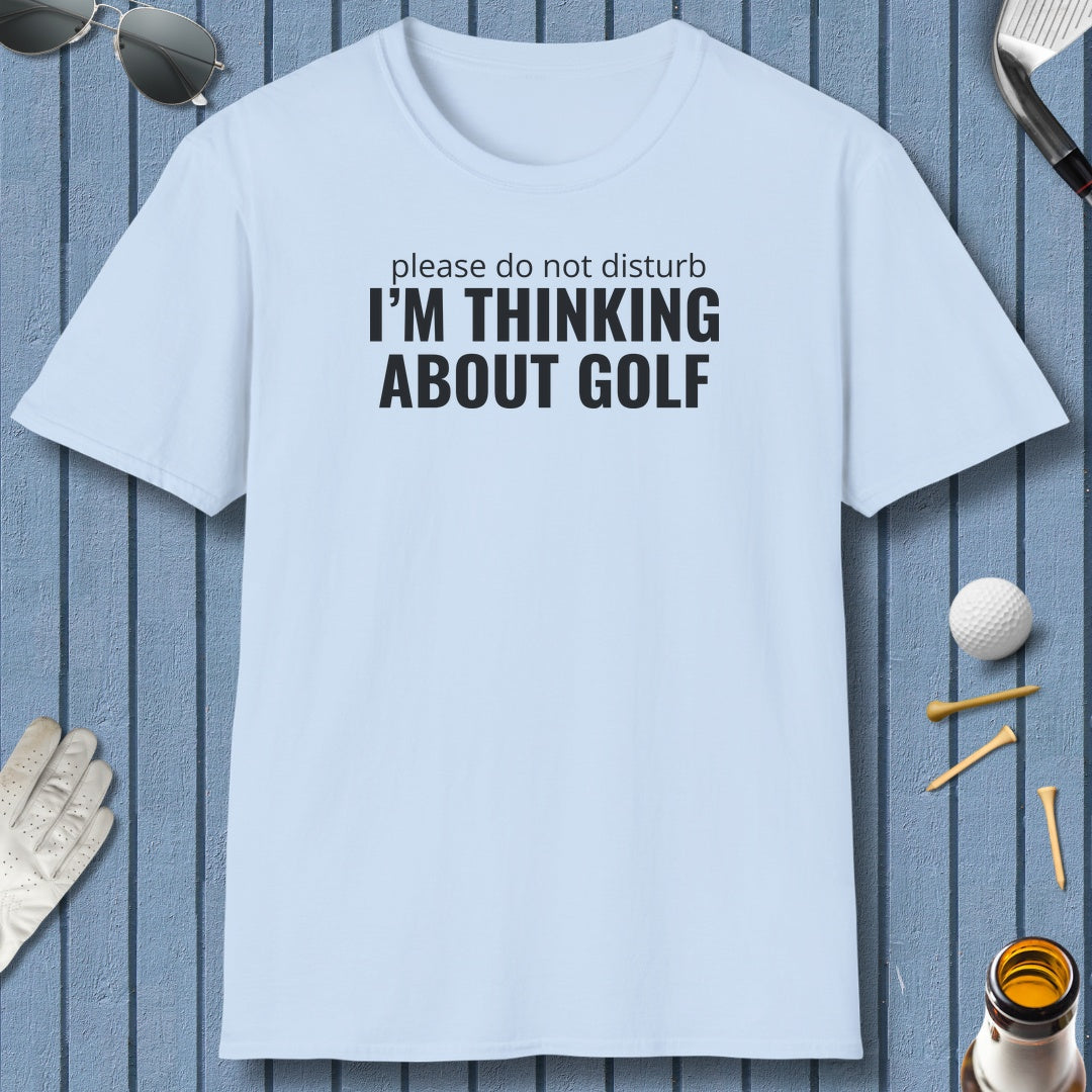 Do Not Disturb - Adult Golf T-Shirt in Light Blue