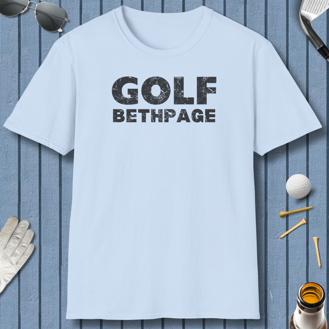 Golf Bethpage - Adult Golf T-Shirt in Light Blue