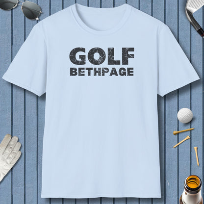 Golf Bethpage - Adult Golf T-Shirt in Light Blue