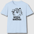 Boos and Birdies - Adult Golf T-Shirt in Baby Blue