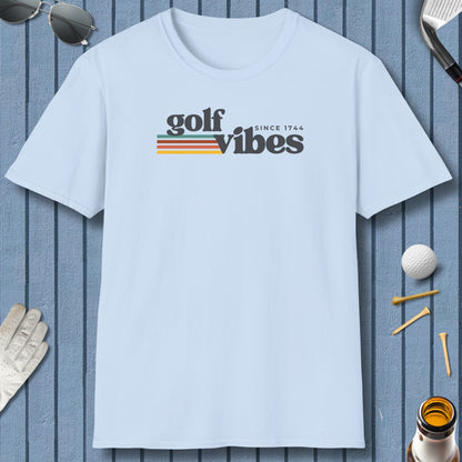 Golf Vibes - Adult Golf T-Shirt in Light Blue