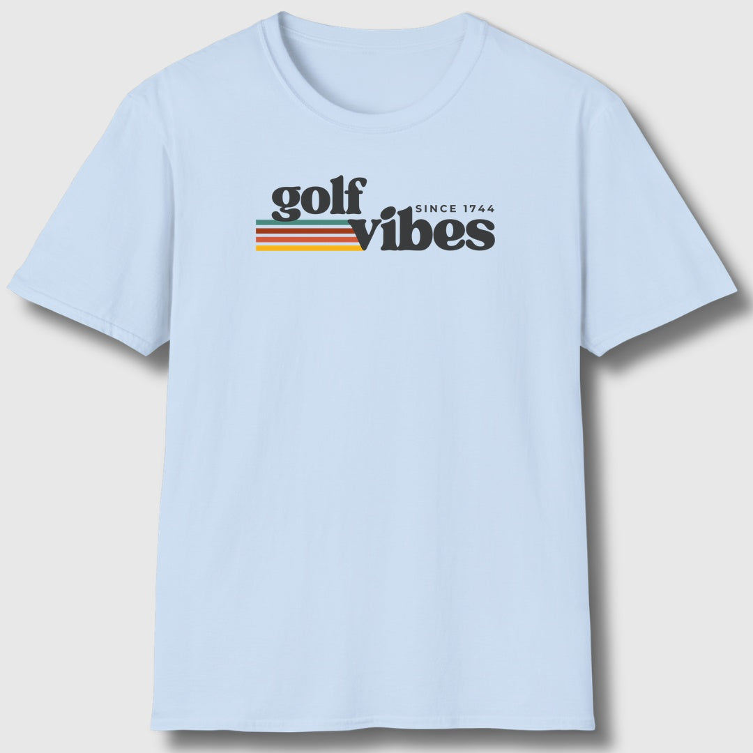 Golf Vibes - Adult Golf T-Shirt in Baby Blue