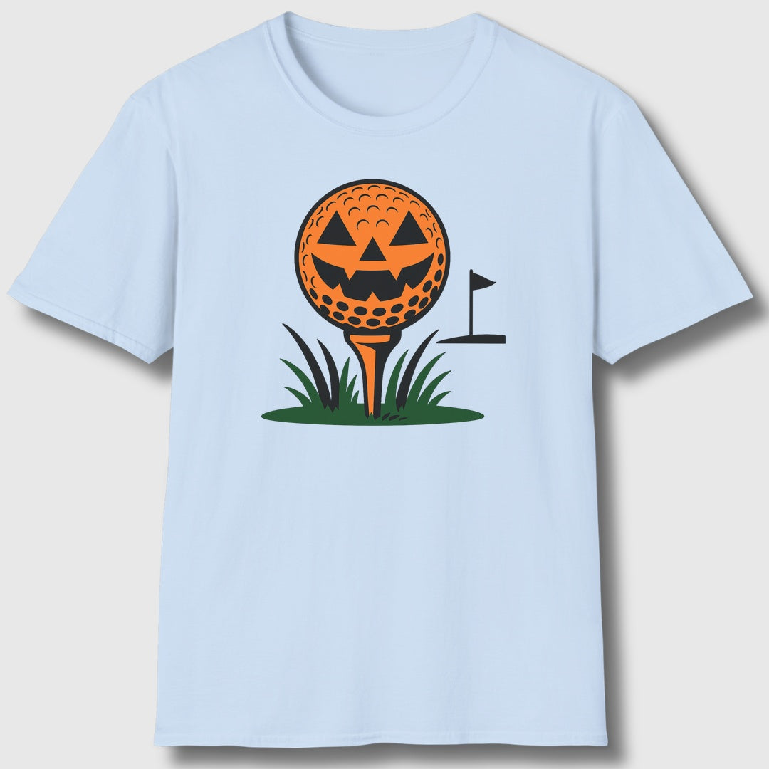 Tee Time Terror - Adult Golf T-Shirt in Baby Blue