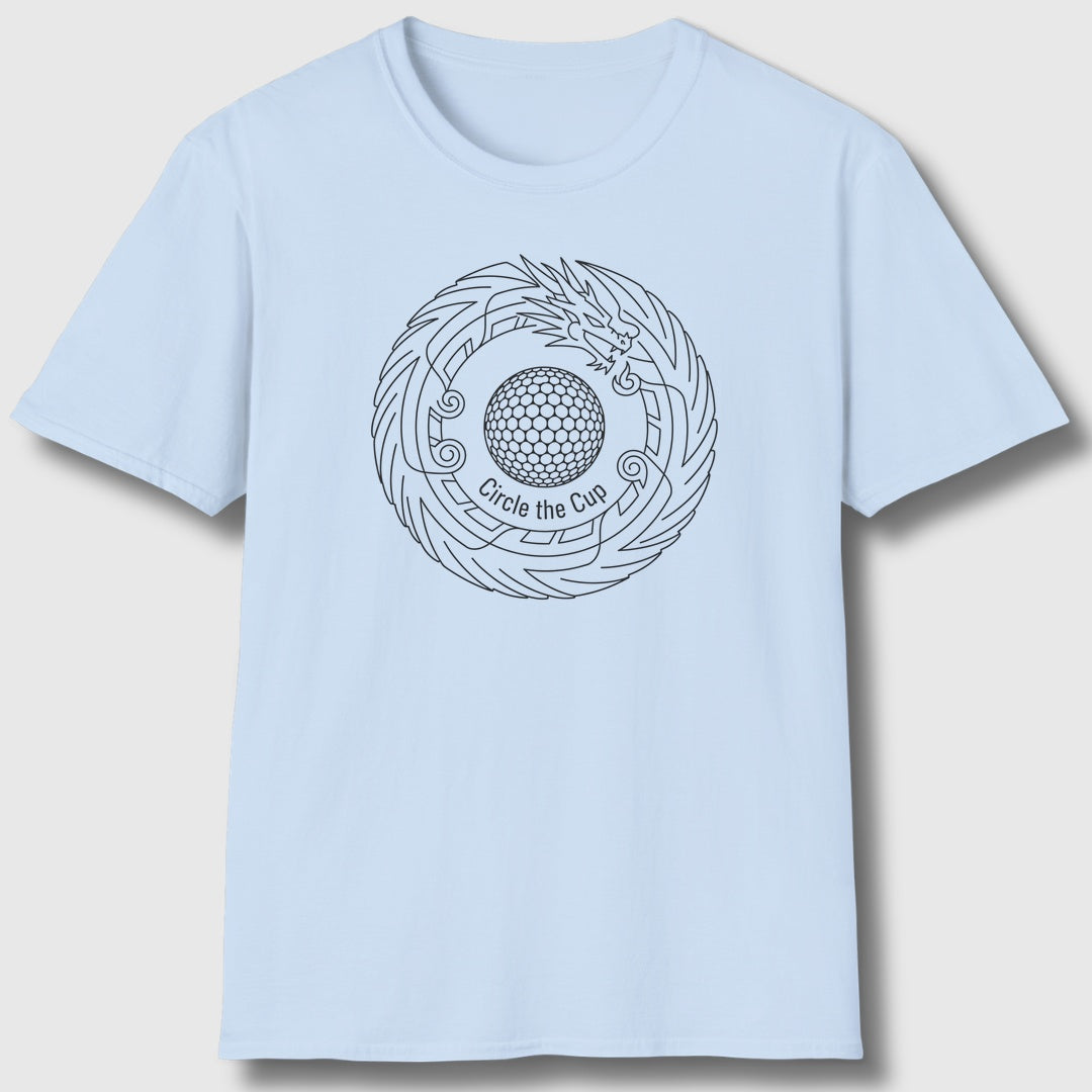 Circle the Cup - Adult Golf T-Shirt in Baby Blue