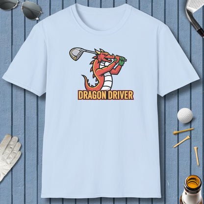 Dragon Driver - Adult Golf T-Shirt in Light Blue