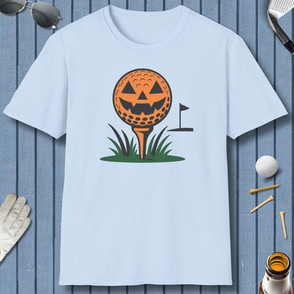 Tee Time Terror - Adult Golf T-Shirt in Light Blue