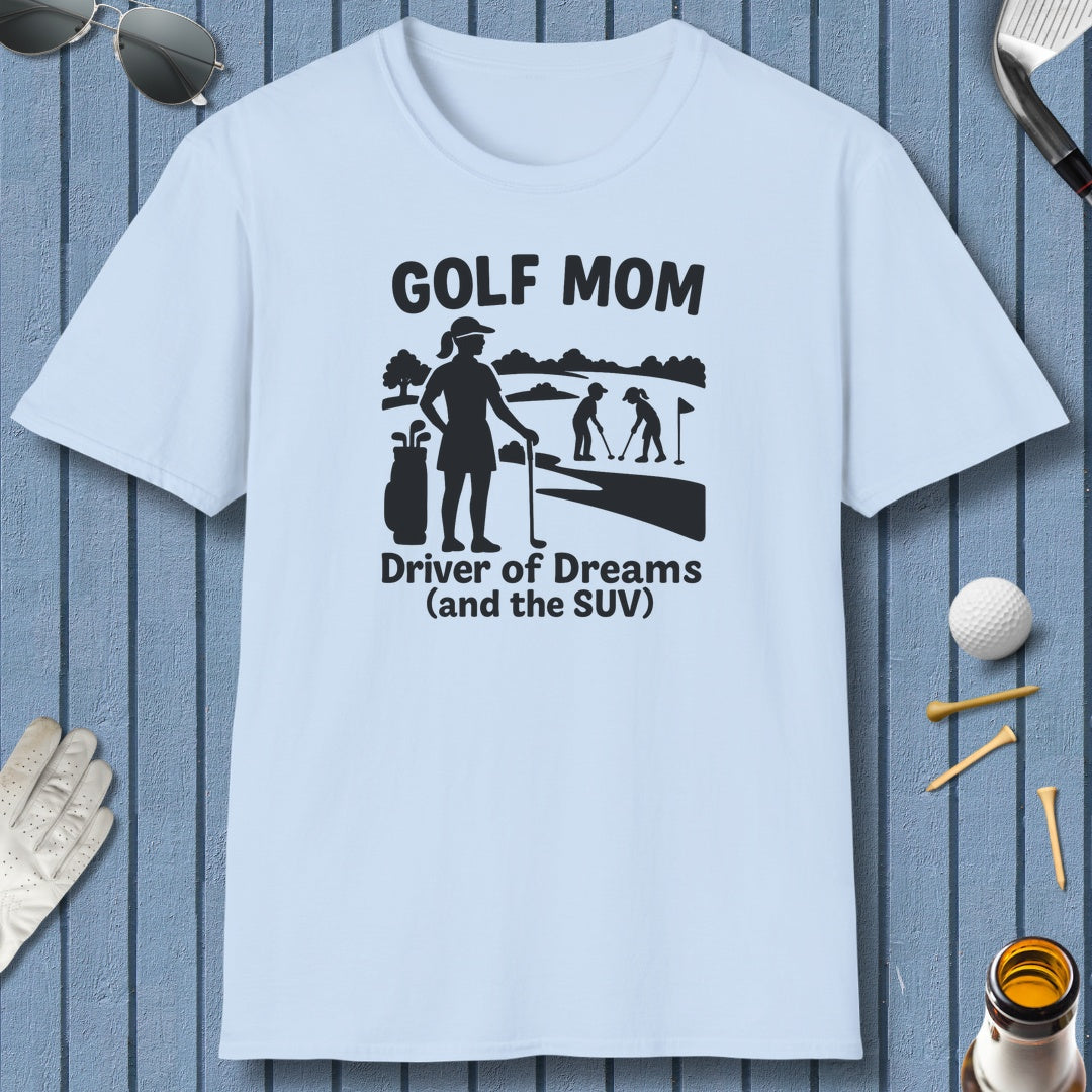 Golf Mom - Adult Golf T-Shirt in Light Blue