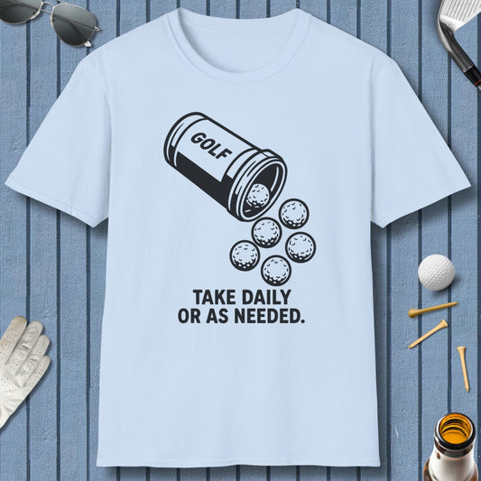 Golf Prescription - Adult Golf T-Shirt in Light Blue
