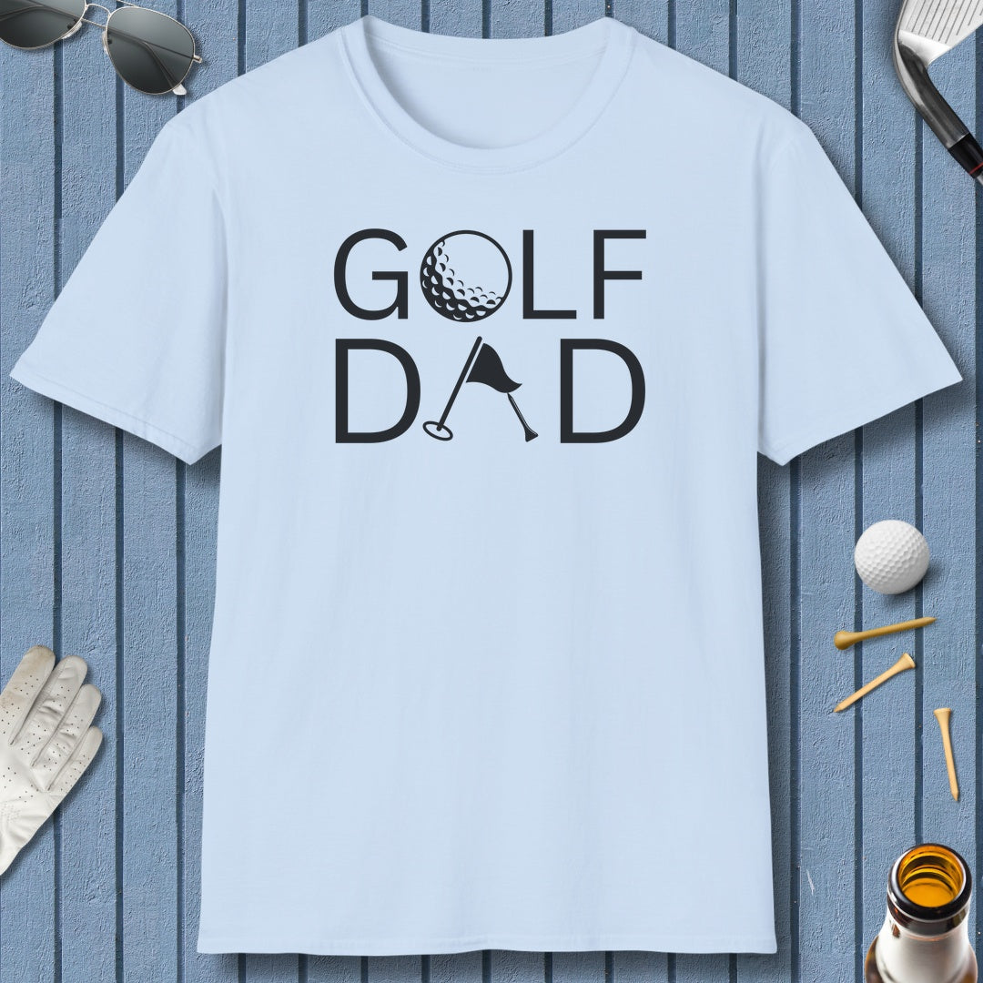 Golf Dad - Adult Golf T-Shirt in Light Blue