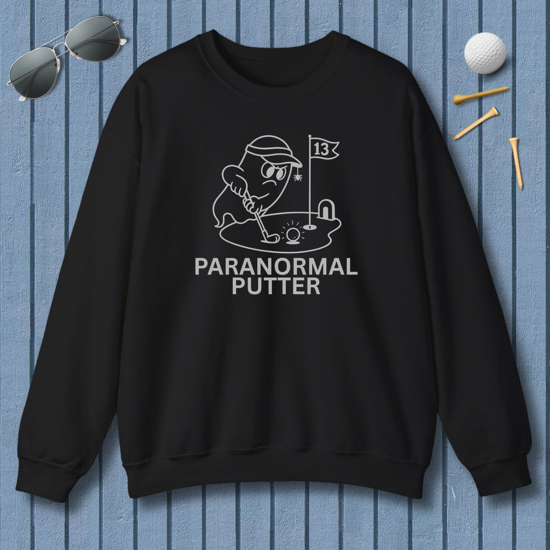 Paranormal Putter - Adult Golf Sweatshirt in Black