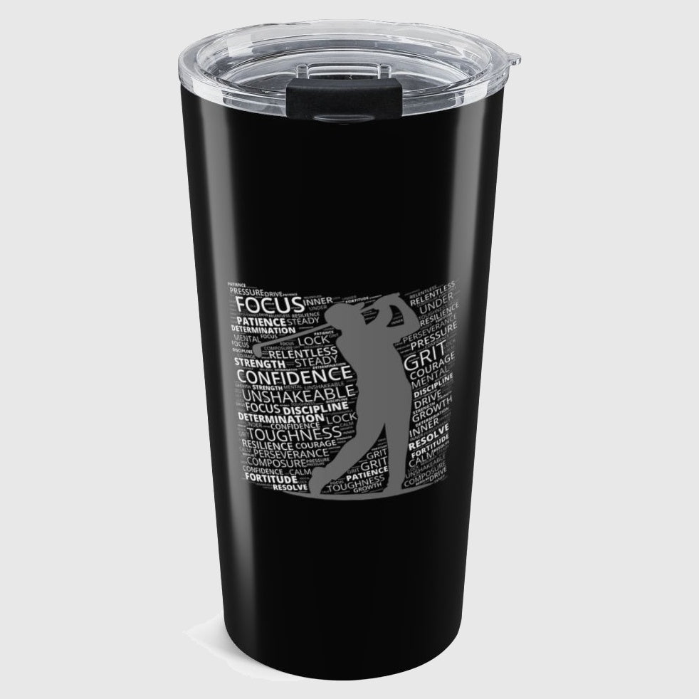 Unleash Your Mental Game (Male) - 20oz Tumbler in Black