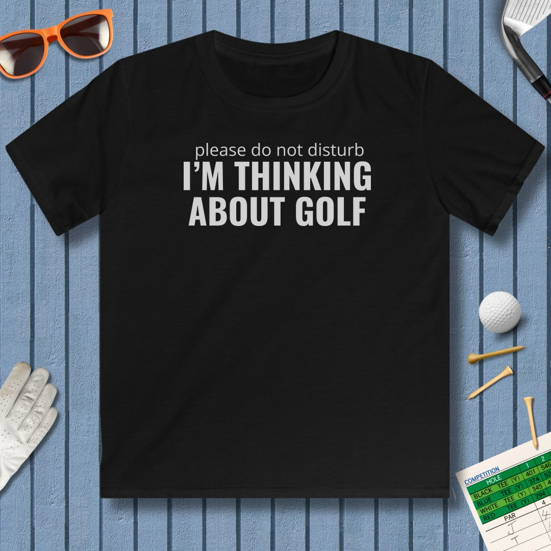 Do Not Disturb - Youth Golf T-Shirt in Black