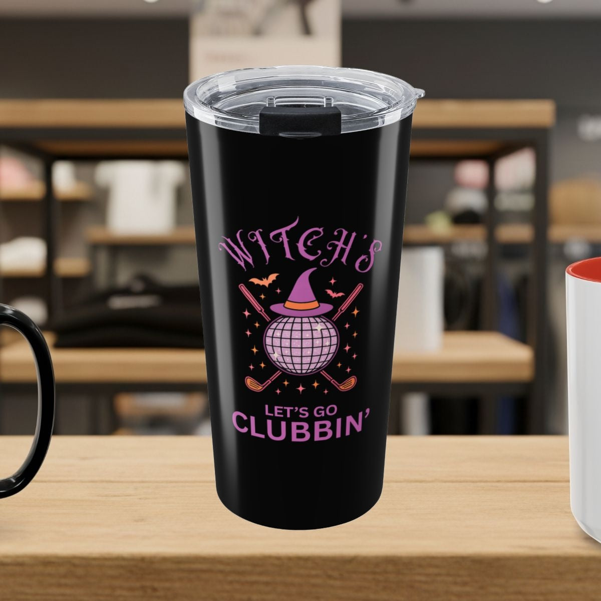 Witches, Let's Go Clubbin'! - 20oz Tumbler in Black