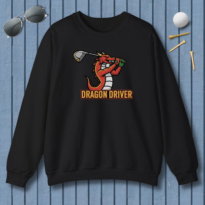 Dragon Driver - Adult Golf Sweatshirt in Black