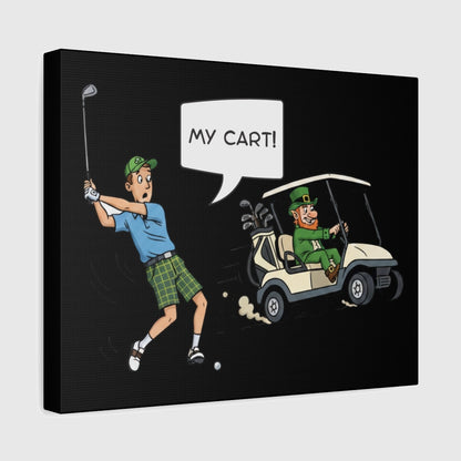 My Cart! - Canvas Wall Art - Black - 11×14 - front