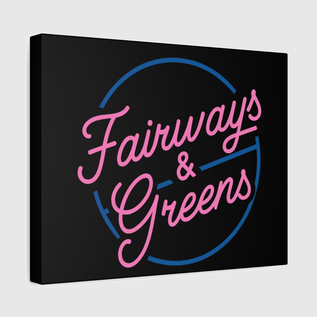 Fairways & Greens - Canvas Wall Art - Black - 11×14 - front
