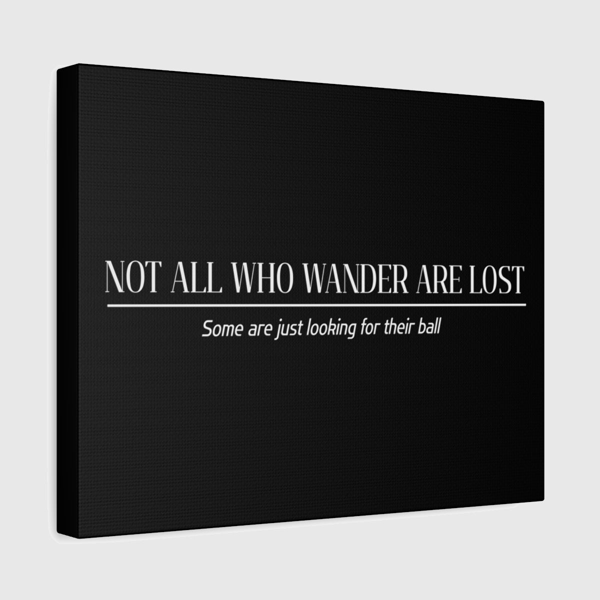 Not All Who Wander Are Lost - Canvas Wall Art - Black - 11×14 - front