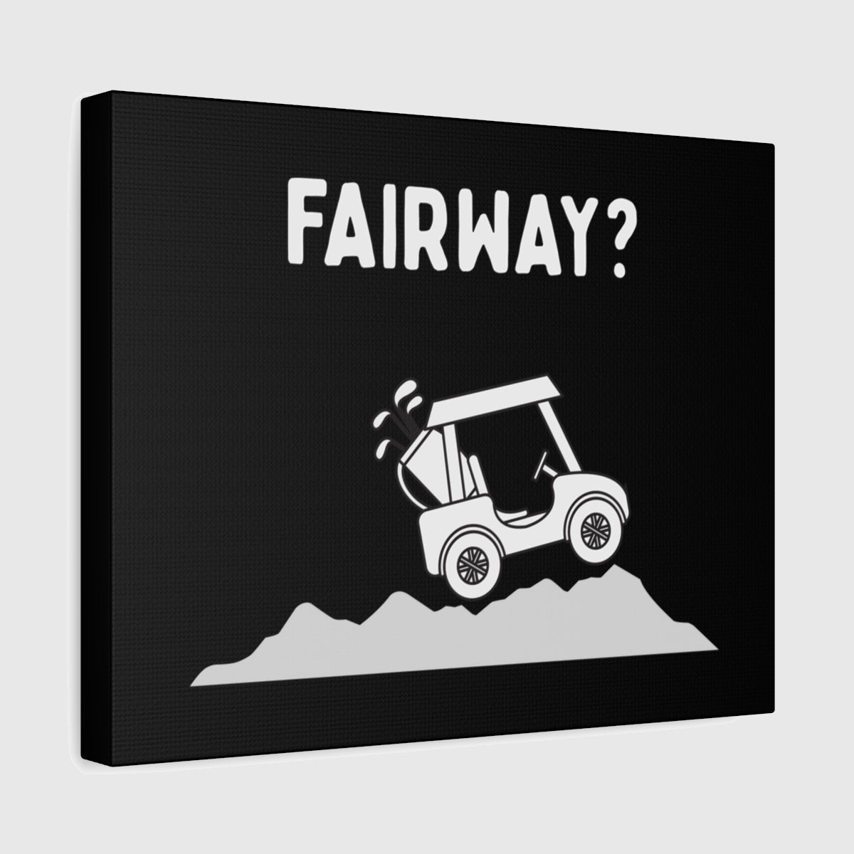 Fairway? - Canvas Wall Art - Black - 11×14 - front