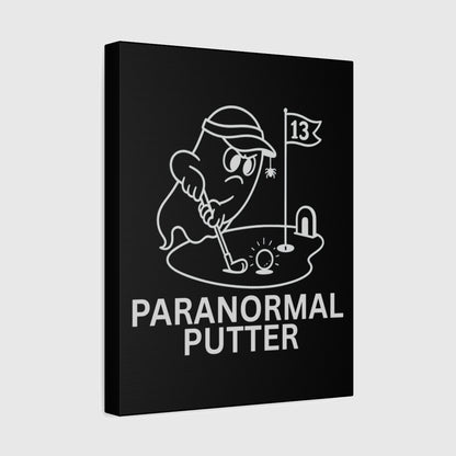 Paranormal Putter - Canvas Wall Art - Black - 11×14 - front