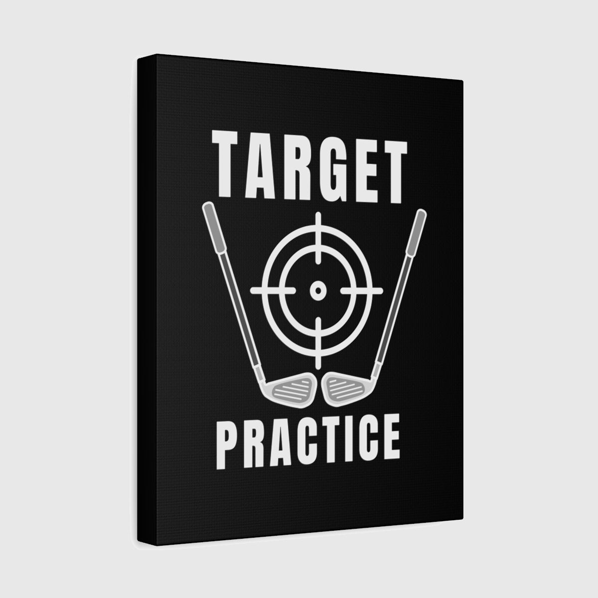 Target Practice - Canvas Wall Art - Black - 11×14 - front