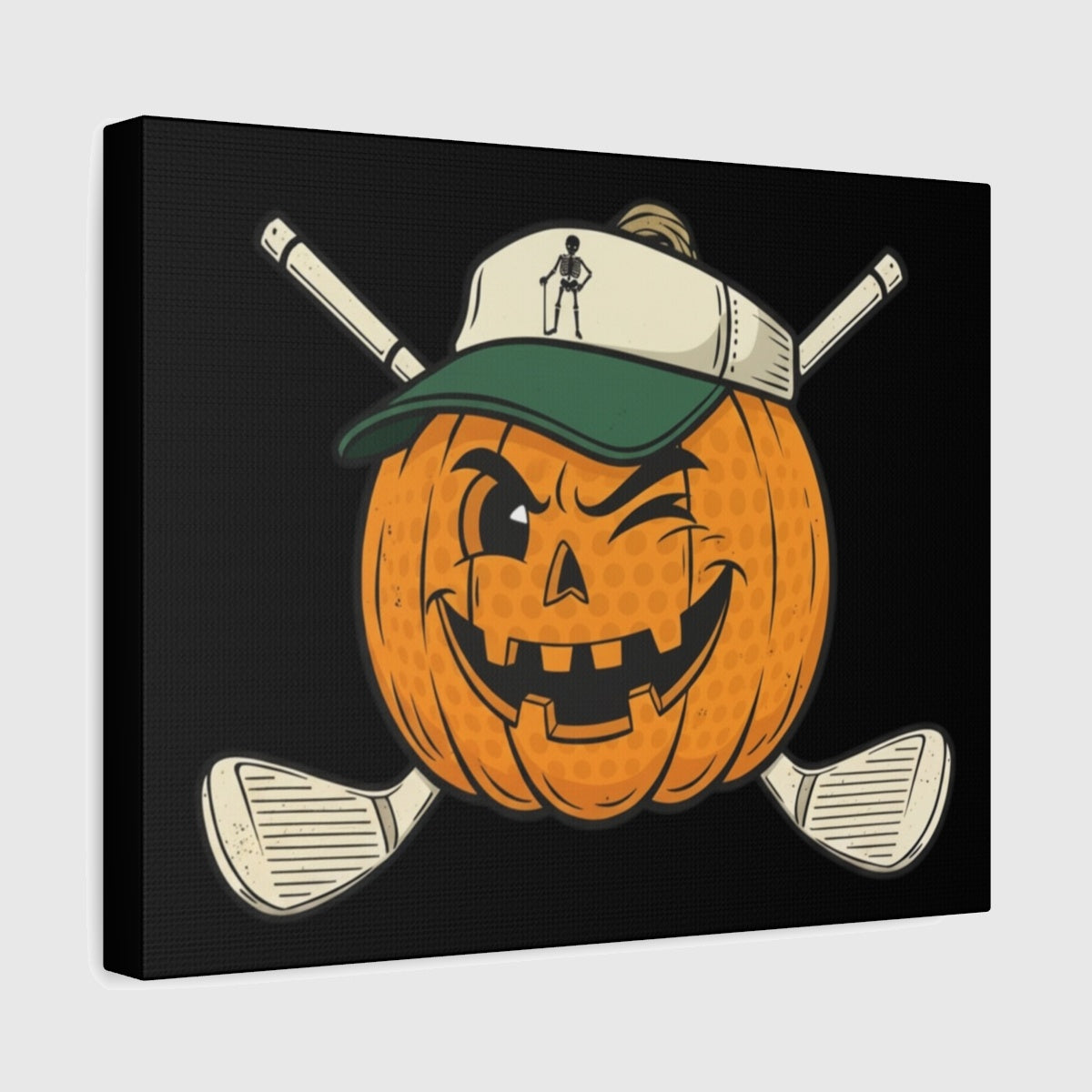 Golf or Gourd - Canvas Wall Art - Black - 11×14 - front