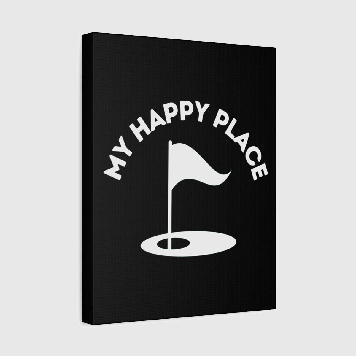 My Happy Place - Canvas Wall Art - Black - 11×14 - front