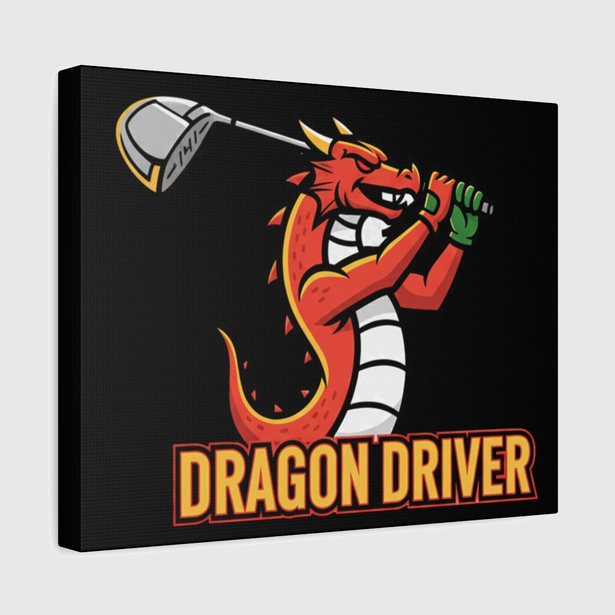 Dragon Driver - Canvas Wall Art - Black - 11×14 - front