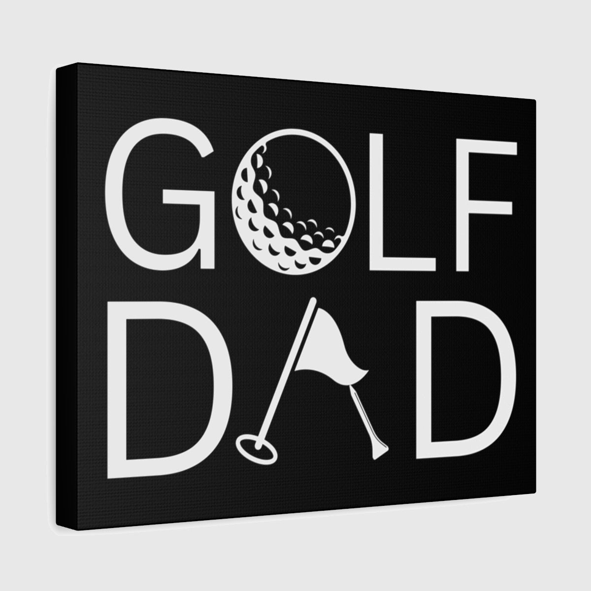 Golf Dad - Canvas Wall Art - Black - 11×14 - front
