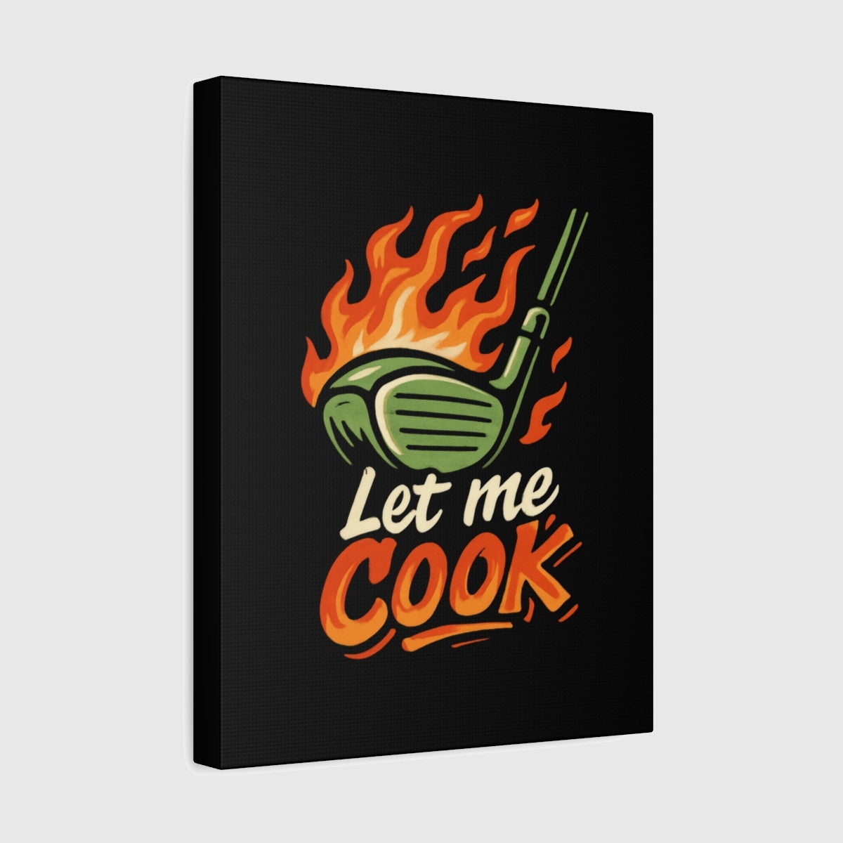 Let Me Cook - Canvas Wall Art - Black - 11×14 - front