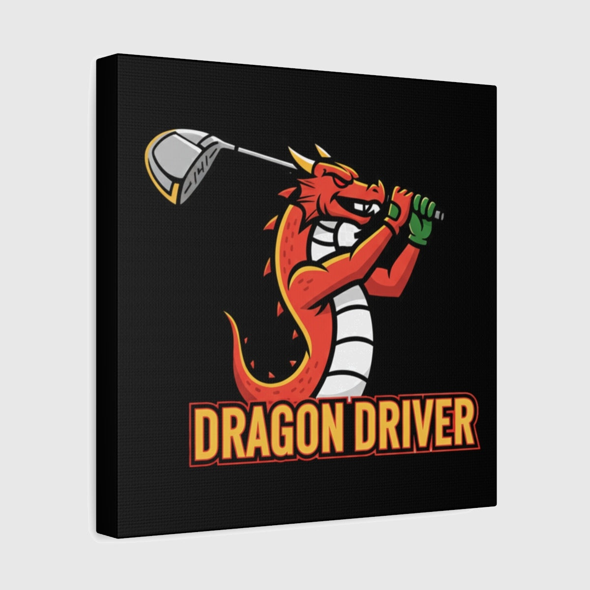 Dragon Driver - Canvas Wall Art - Black - 12×12 - front