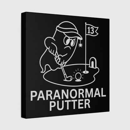 Paranormal Putter - Canvas Wall Art - Black - 12×12 - front