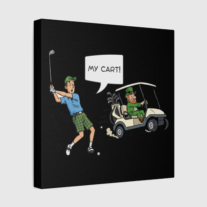 My Cart! - Canvas Wall Art - Black - 12×12 - front