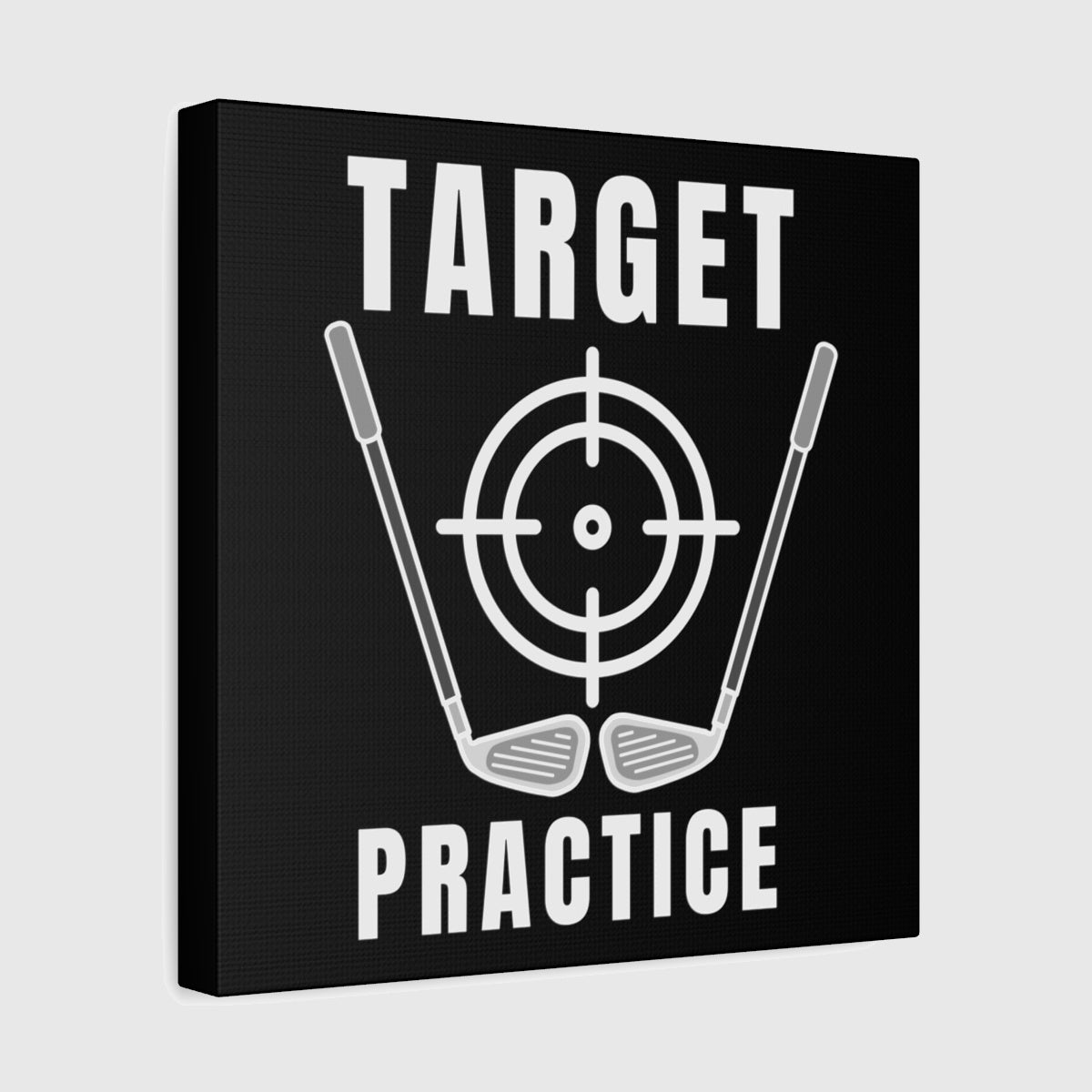 Target Practice - Canvas Wall Art - Black - 12×12 - front