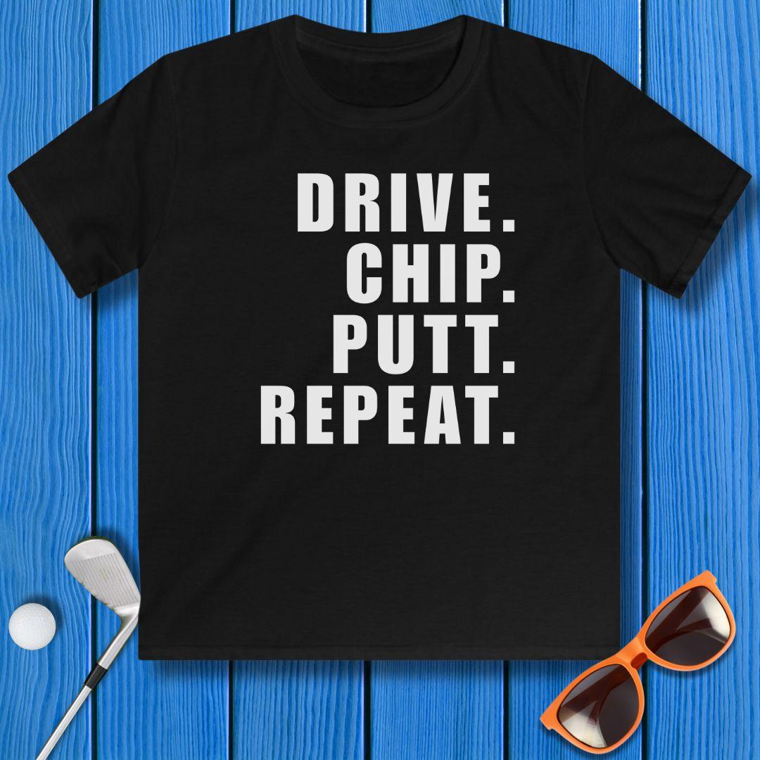 DRIVE CHIP PUTT REPEAT - Youth T-shirt