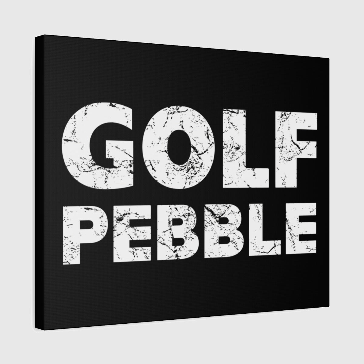 Golf Pebble - Canvas Wall Art - Black - 16×20 - front