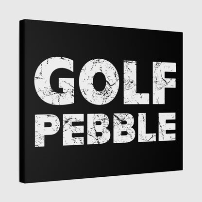 Golf Pebble - Canvas Wall Art - Black - 16×20 - front