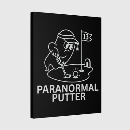 Paranormal Putter - Canvas Wall Art - Black - 16×20 - front